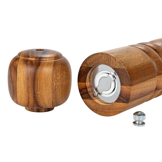 Hello Honey® 11.5" Natural Acacia Wood Salt & Pepper Mill